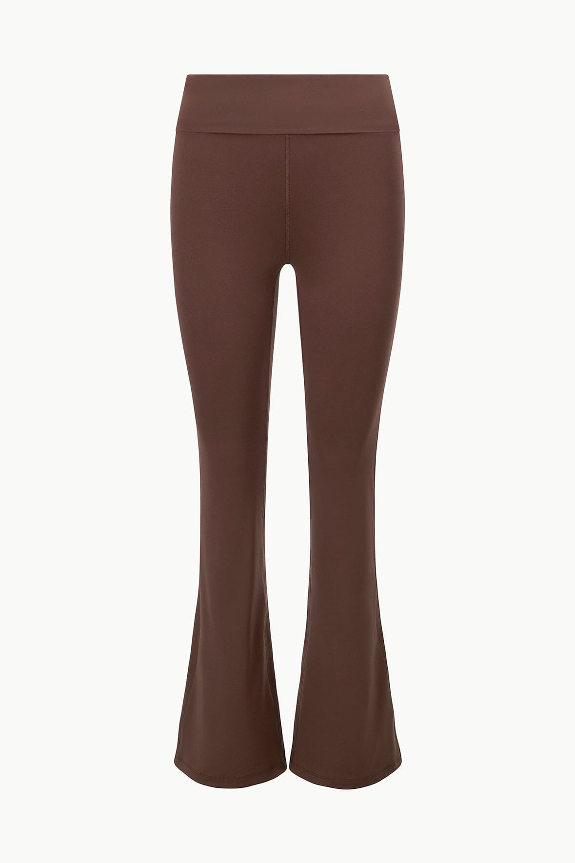 Flared Yoga Leggings with Wide Waistband | Stride Pant Dark Oak
