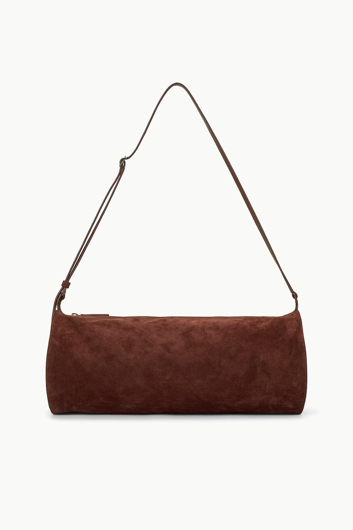 Soft Suede Shoulder Bag with Adjustable Strap | Taru Mahogany