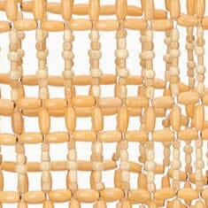 Natural Cropped Tank Top with Wood Beads & Square Neckline | Thatch Top