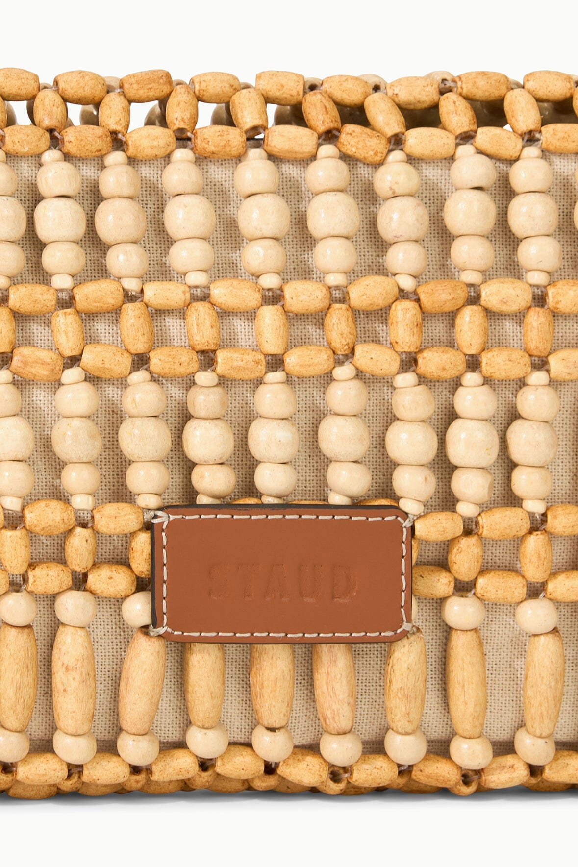 Beaded Shoulder Bag with Detachable Handle & Zip Pocket | Timmy