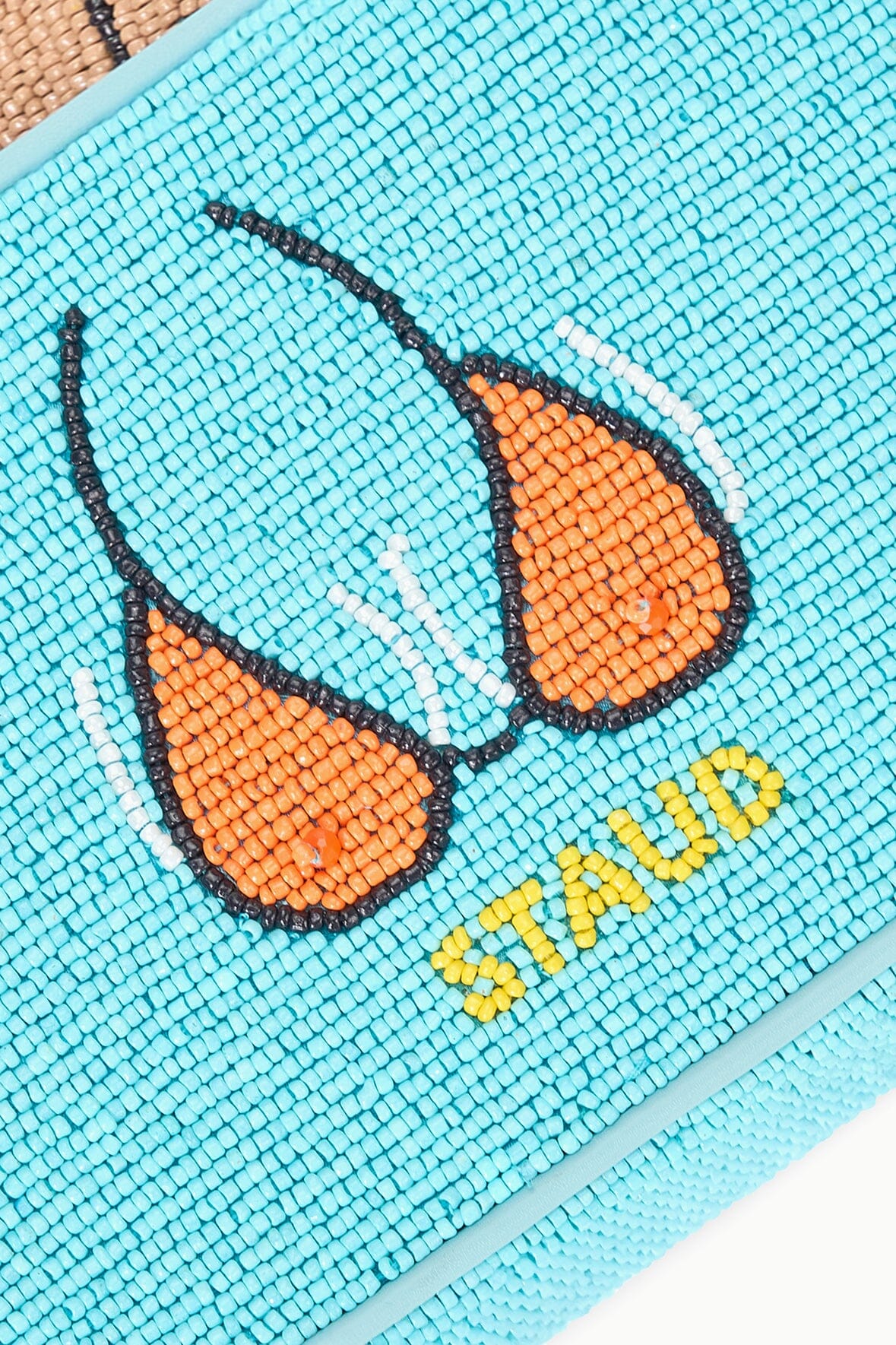 Hand-Beaded Shoulder Bag with Vegan Leather Piping | Tommy Beach Bums