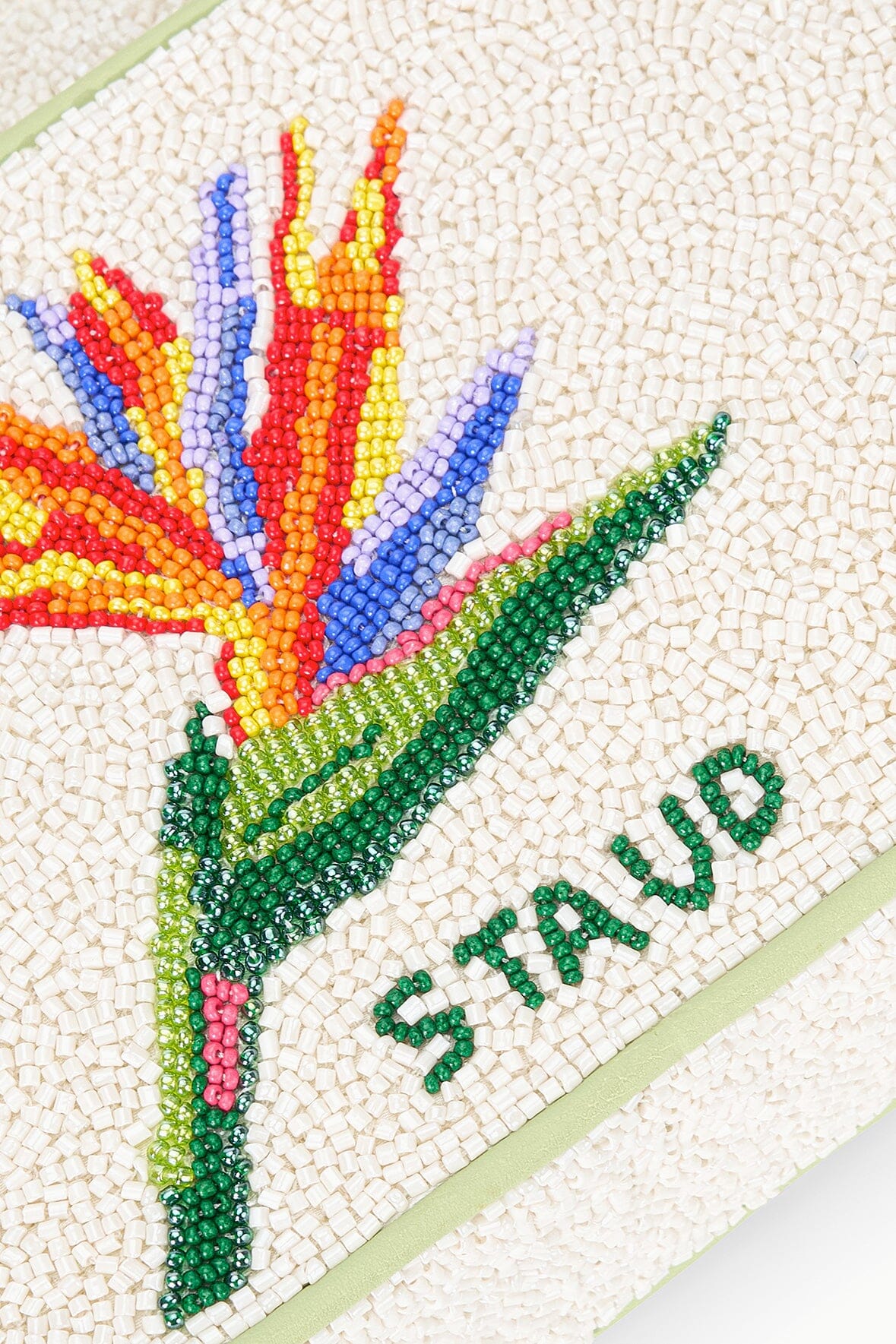 Hand-Beaded Shoulder Bag with Birds of Paradise Motif | Tommy