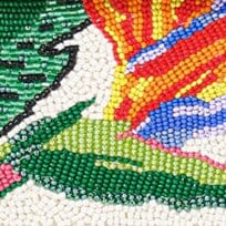 Hand-Beaded Shoulder Bag with Birds of Paradise Motif | Tommy