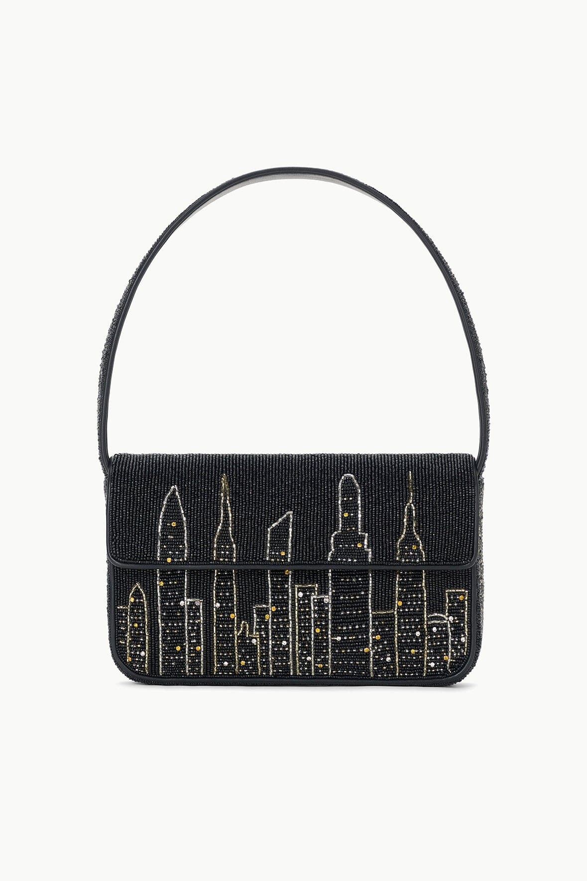 Hand-Beaded NYC Skyline Bag | Tommy Beaded Clutch