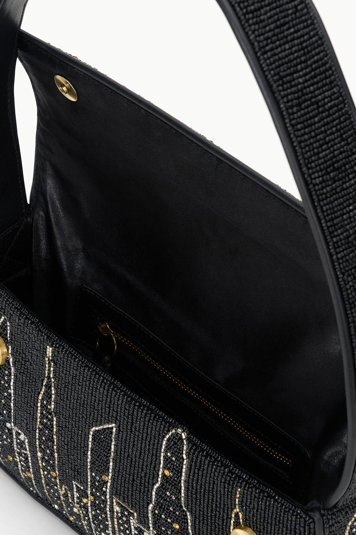 Hand-Beaded NYC Skyline Bag | Tommy Beaded Clutch