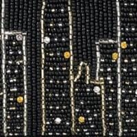Hand-Beaded NYC Skyline Bag | Tommy Beaded Clutch
