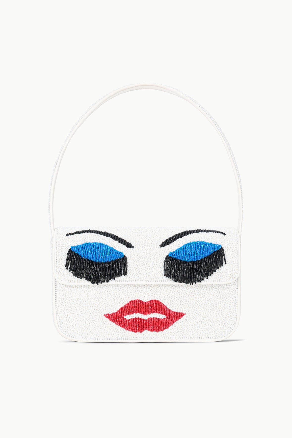 Hand-Beaded Shoulder Bag with Fringe Details & Vegan Leather | Tommy Priscilla