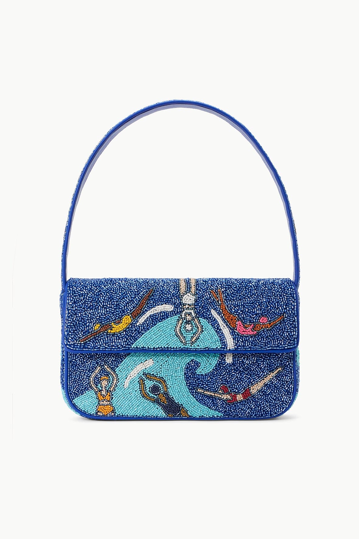 Hand-Beaded Shoulder Bag with Vegan Leather | Tommy Swimmers