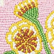 Hand-Beaded Vegan Leather Bag with Floral Design | Seed Shop Tommy
