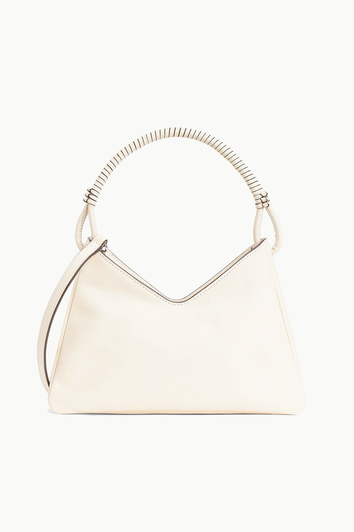 Minimal Shoulder Bag with Removable Crossbody Strap | Valerie Cream
