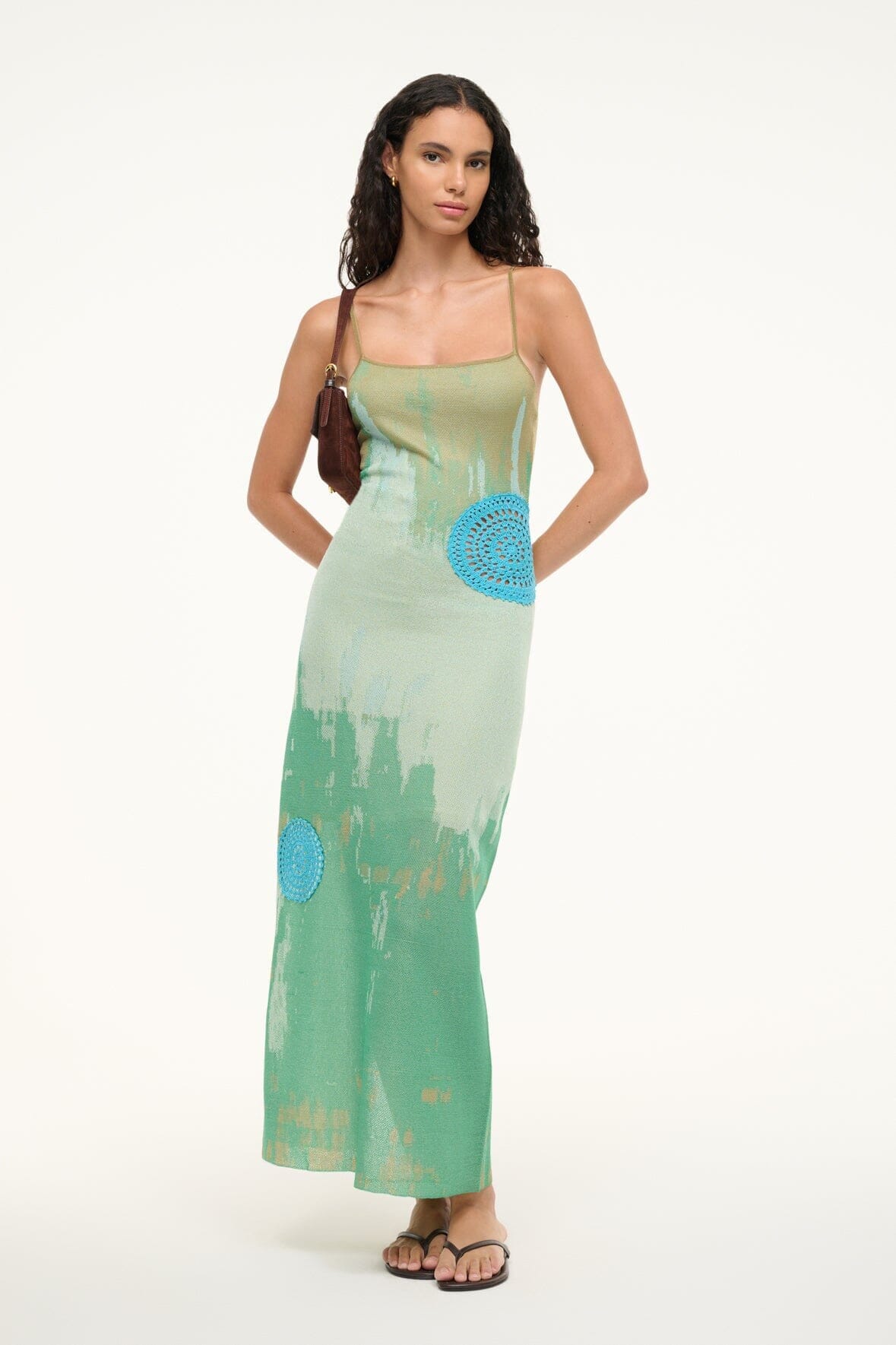 Ankle-Length Tank Dress with Crochet Inserts | Venus Dress