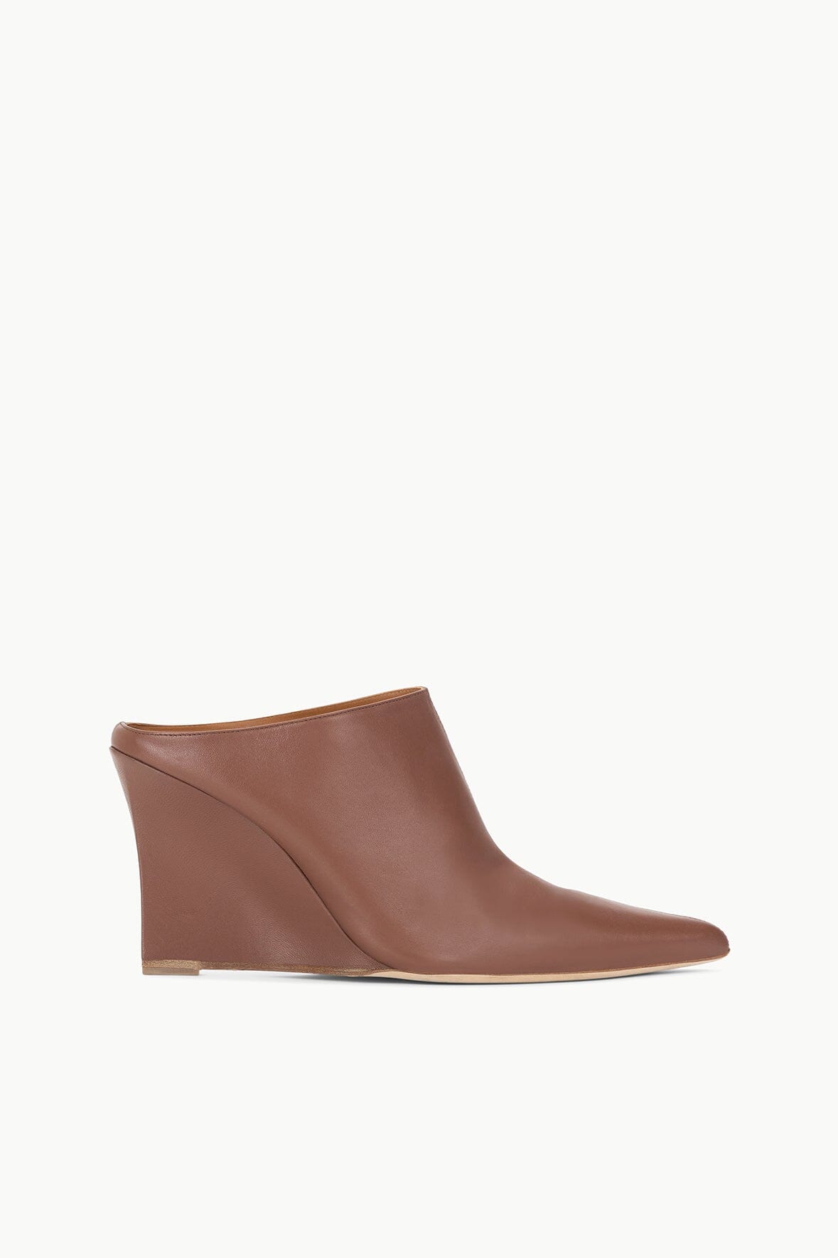 Pointed Toe Mule with Knife Wedge Heel | Vesper Cacao
