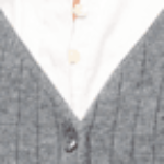 Removable Collar Cardigan Dress in Charcoal & White | Wallis