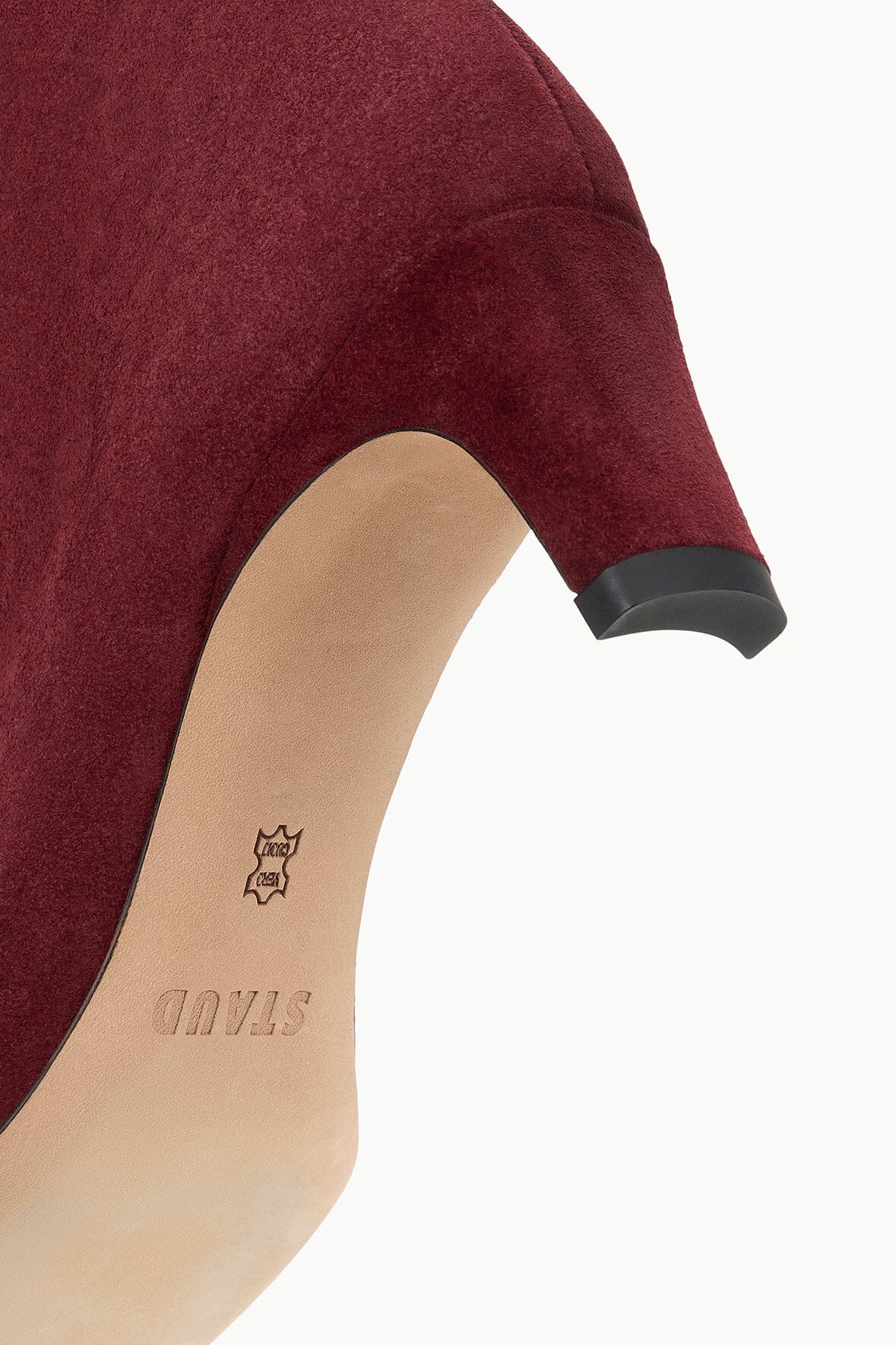 Pinot Suede Ankle Boot with Side Zip & Blade Heel | Wally