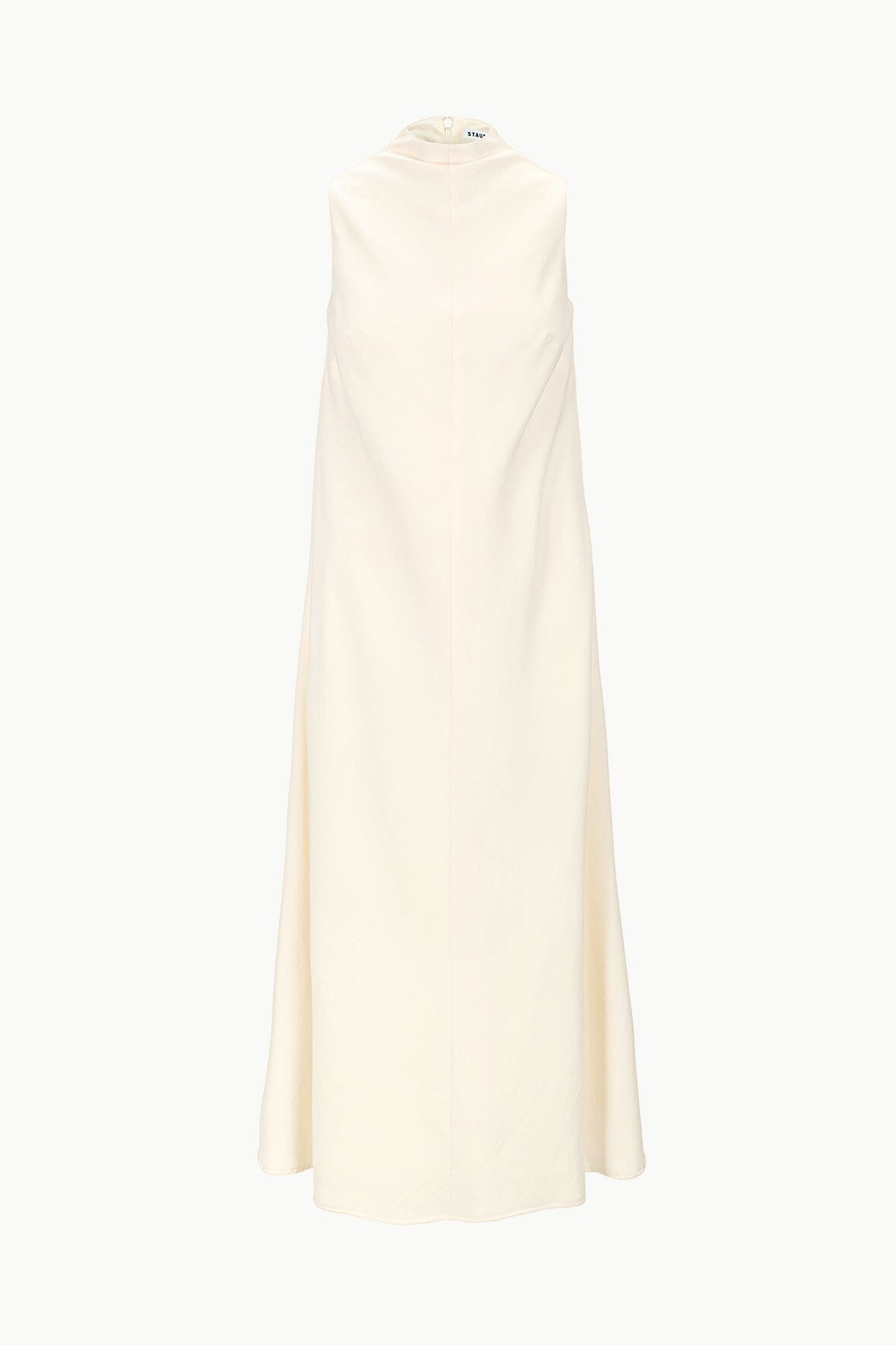 Ivory A-Line Maxi Dress with Funnel Neck | Araya