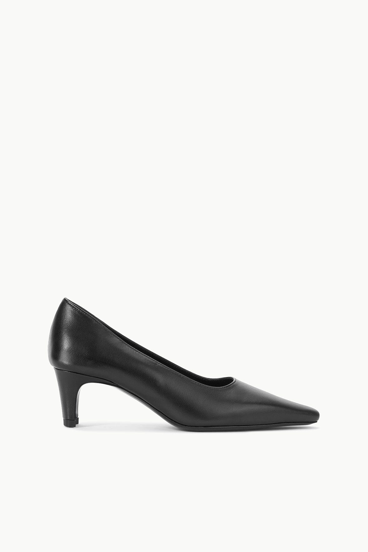 Square Toe Blade Heel Pump | Wally Pump in Black