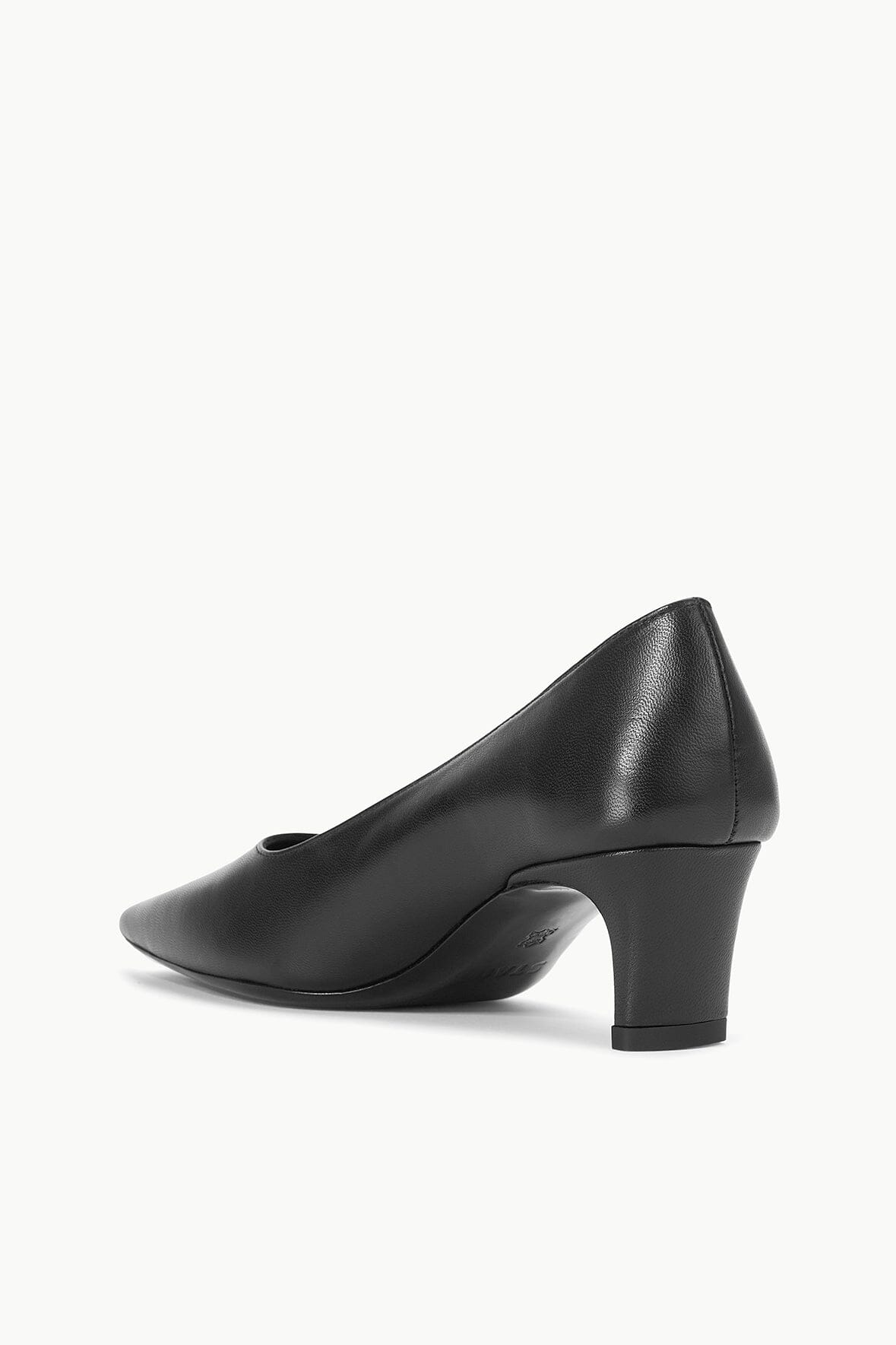 Square Toe Blade Heel Pump | Wally Pump in Black