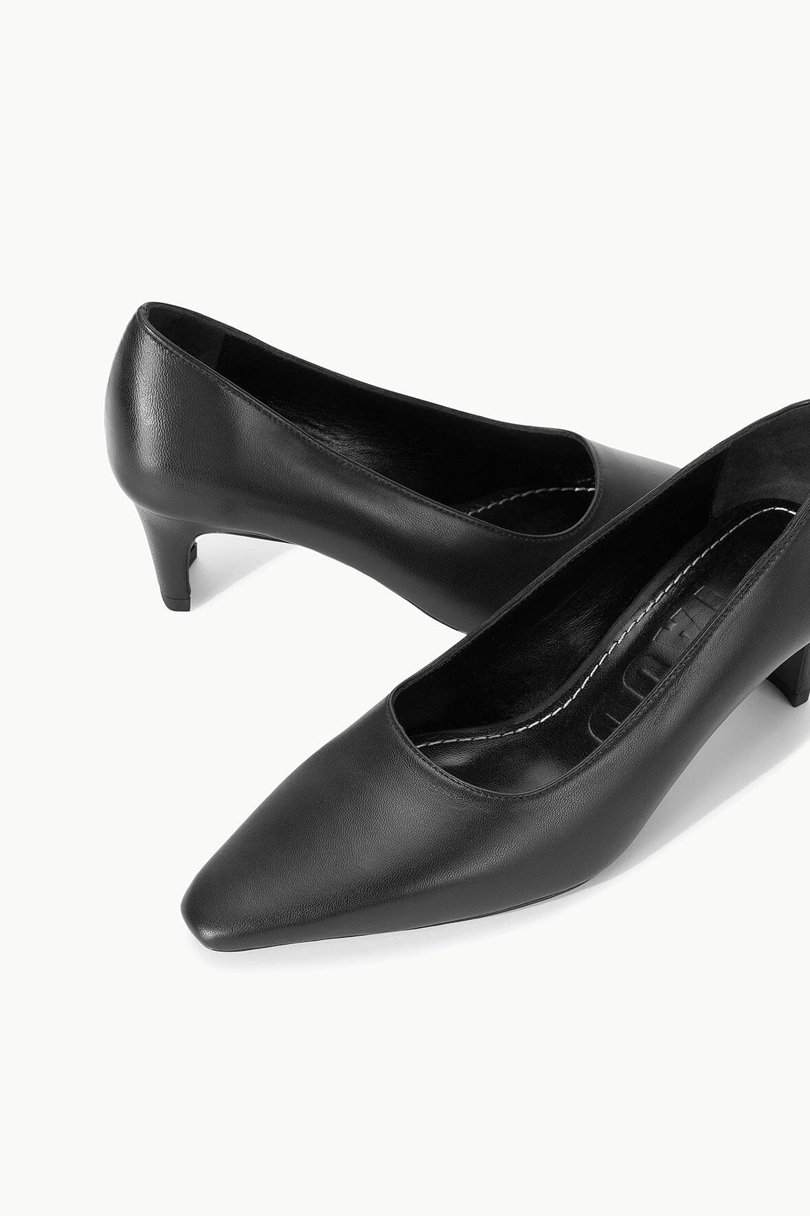 Square Toe Blade Heel Pump | Wally Pump in Black