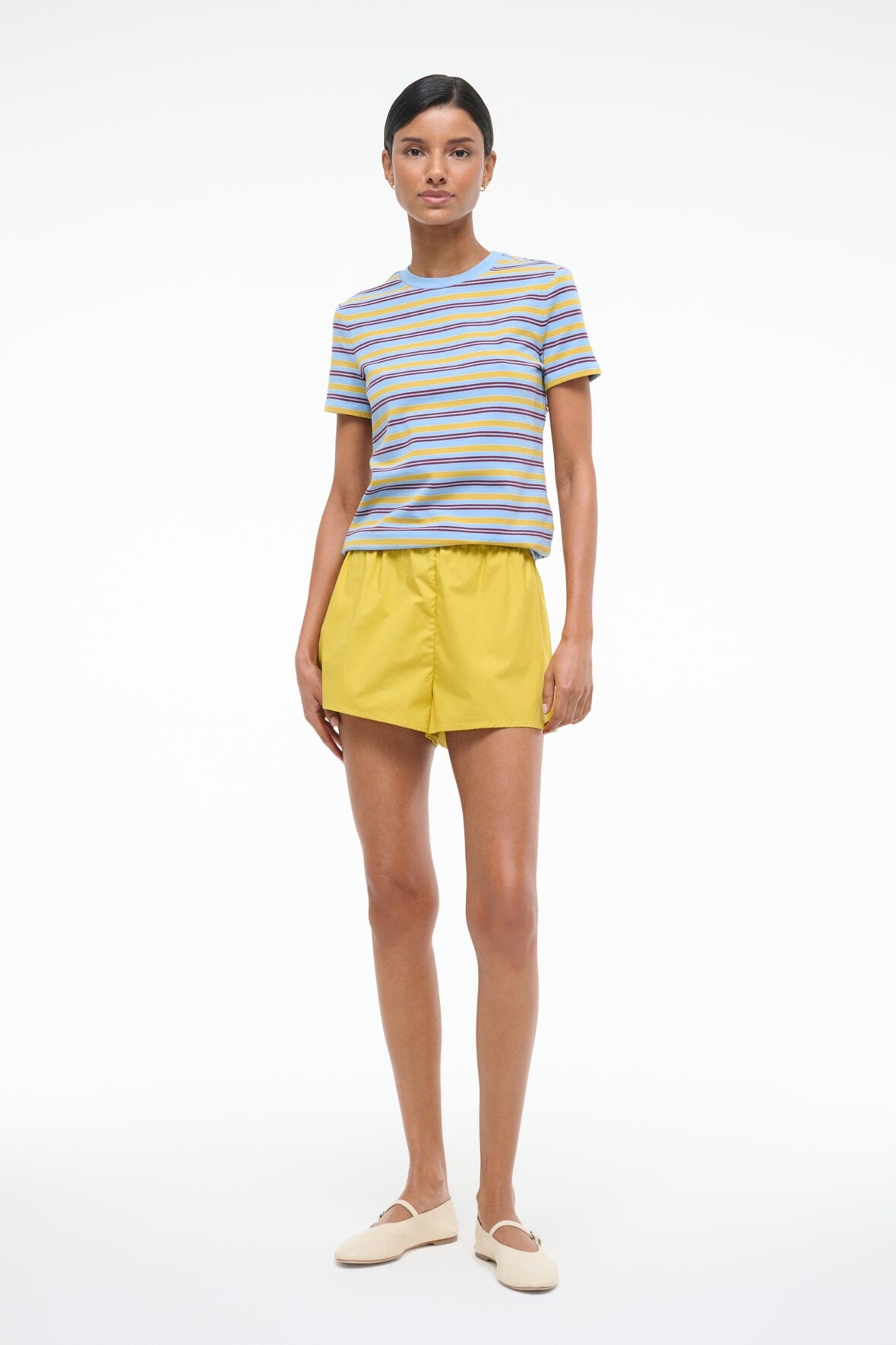Summer Stripe Crew Neck T-Shirt | Weekend Crew Tee