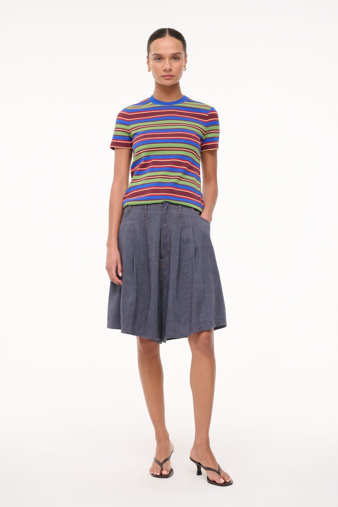 Summer Stripe Crew Neck T-Shirt | Weekend Crew Tee