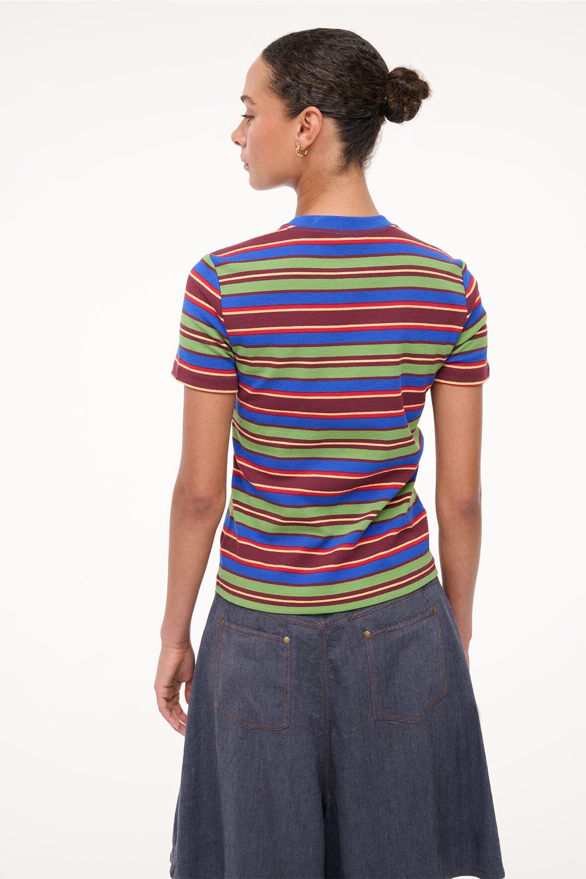 Summer Stripe Crew Neck T-Shirt | Weekend Crew Tee