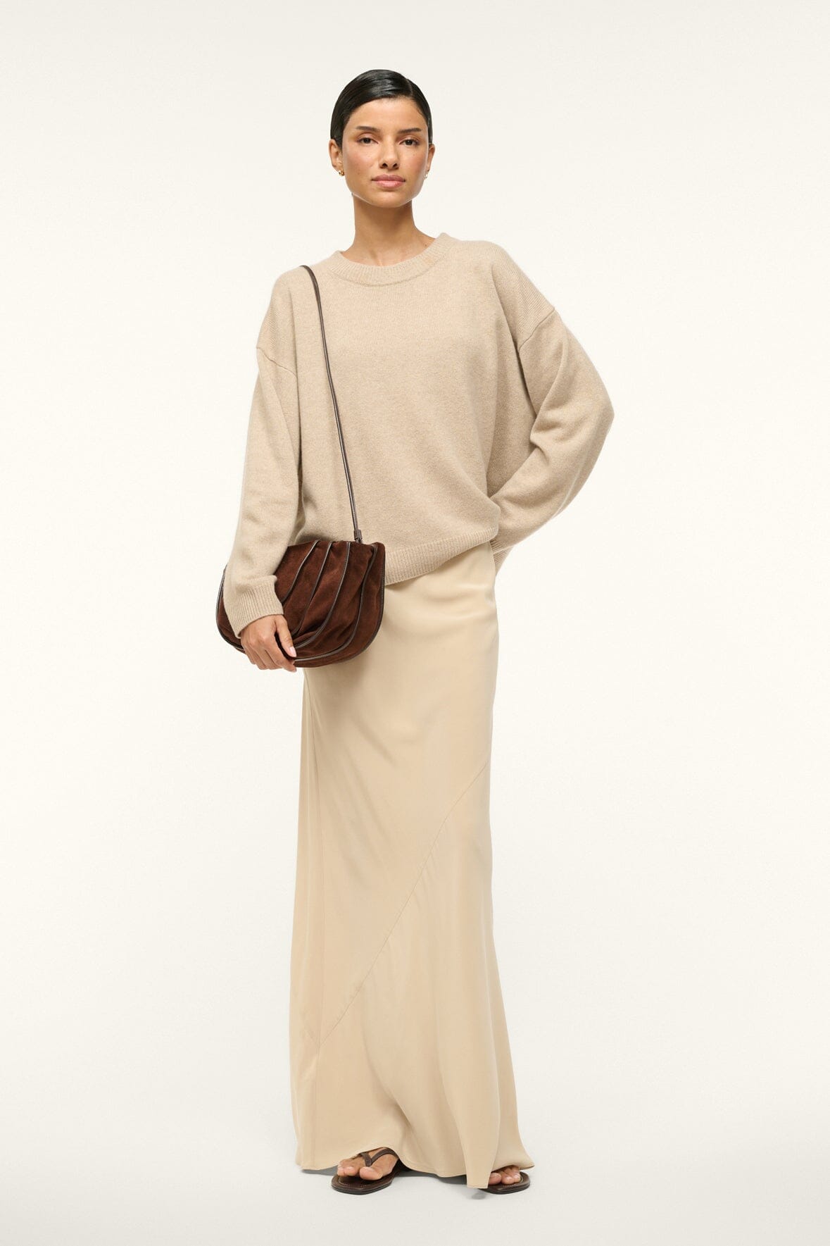 Convertible Shoulder Bag & Clutch with Removable Strap | Wells Bag Mahogany