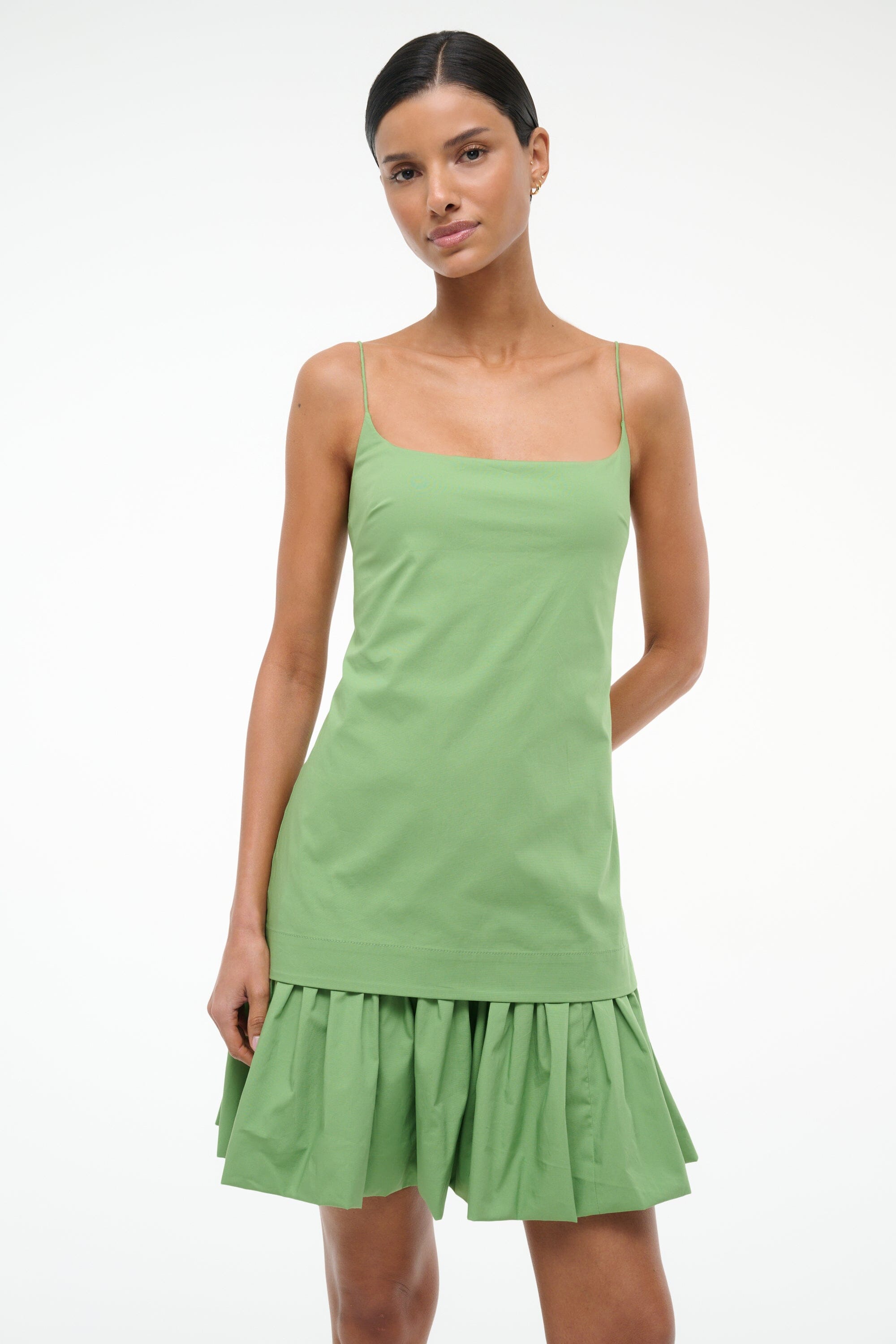 Drop Waist Mini Dress with Spaghetti Straps | Ari Leaf