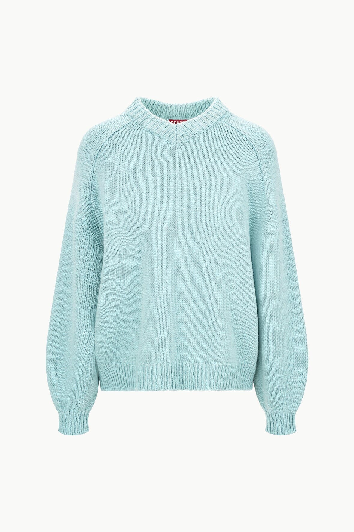 Chunky Oversized V-Neck Sweater for Women | Wilson Mist