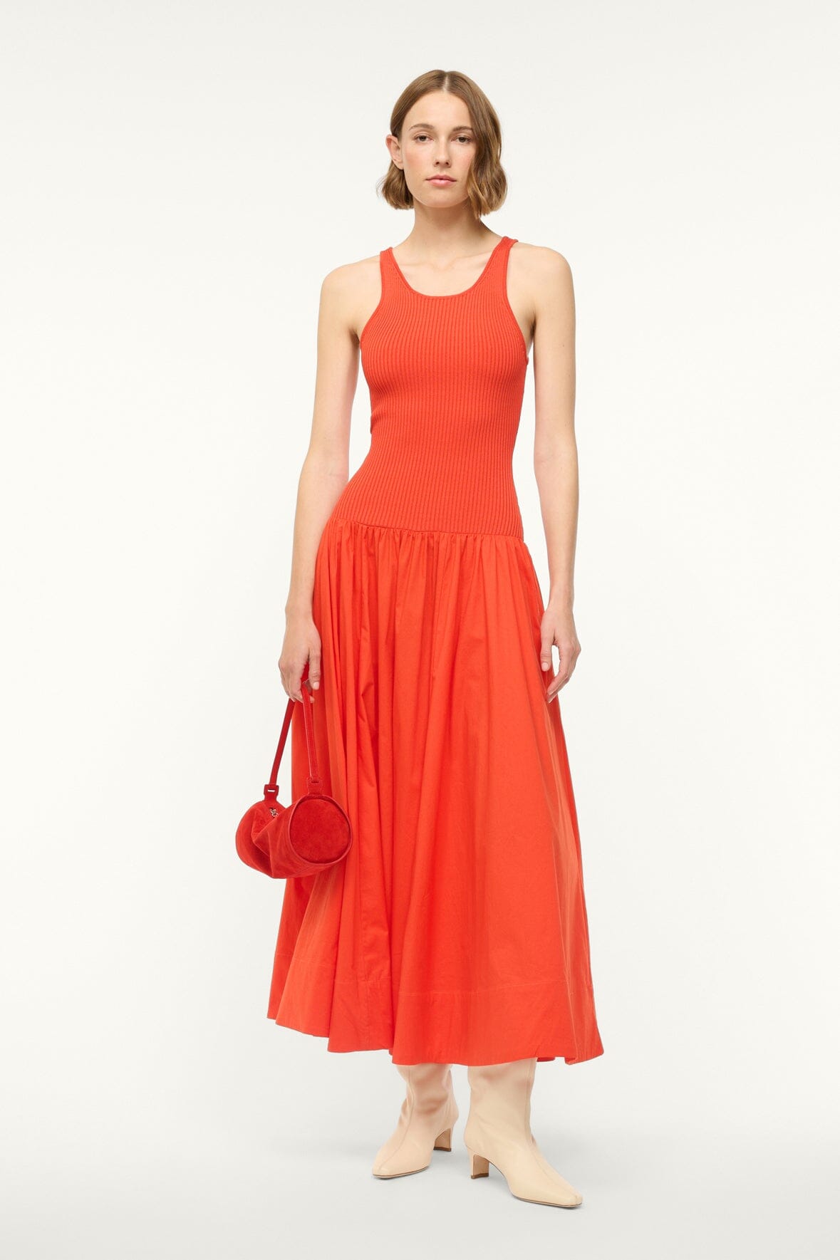 Racerback Tank Dress with A-Line Skirt | Yamila Dress