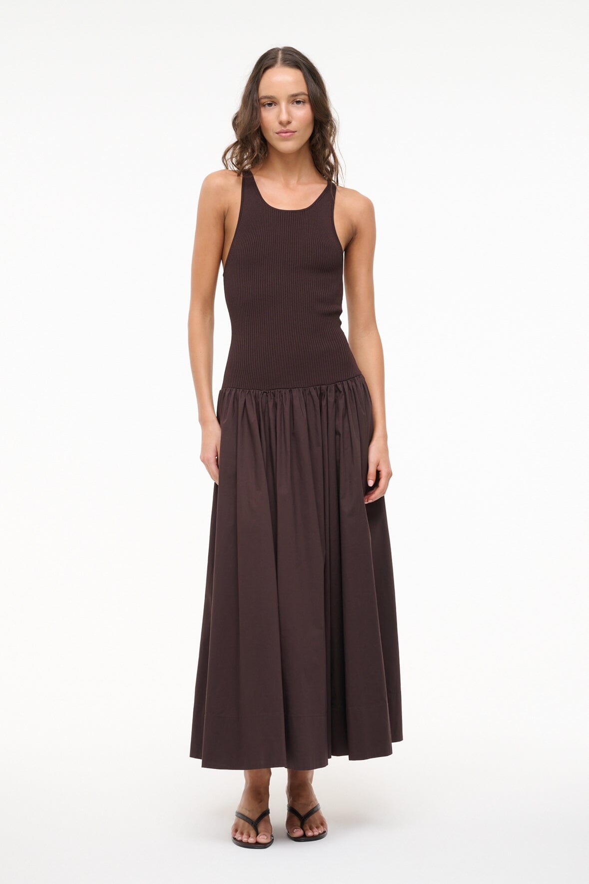 Racerback Tank Dress with A-Line Skirt | Yamila Earth