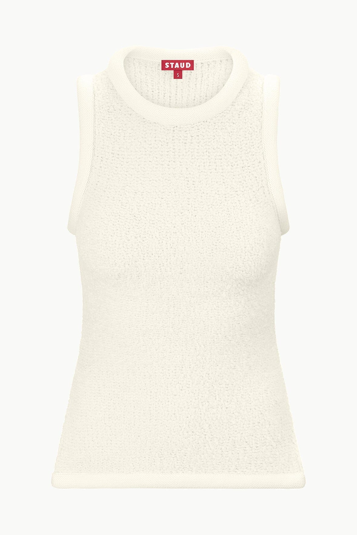 Chunky Knit Tank Top with Side Slits | Aerin Ivory