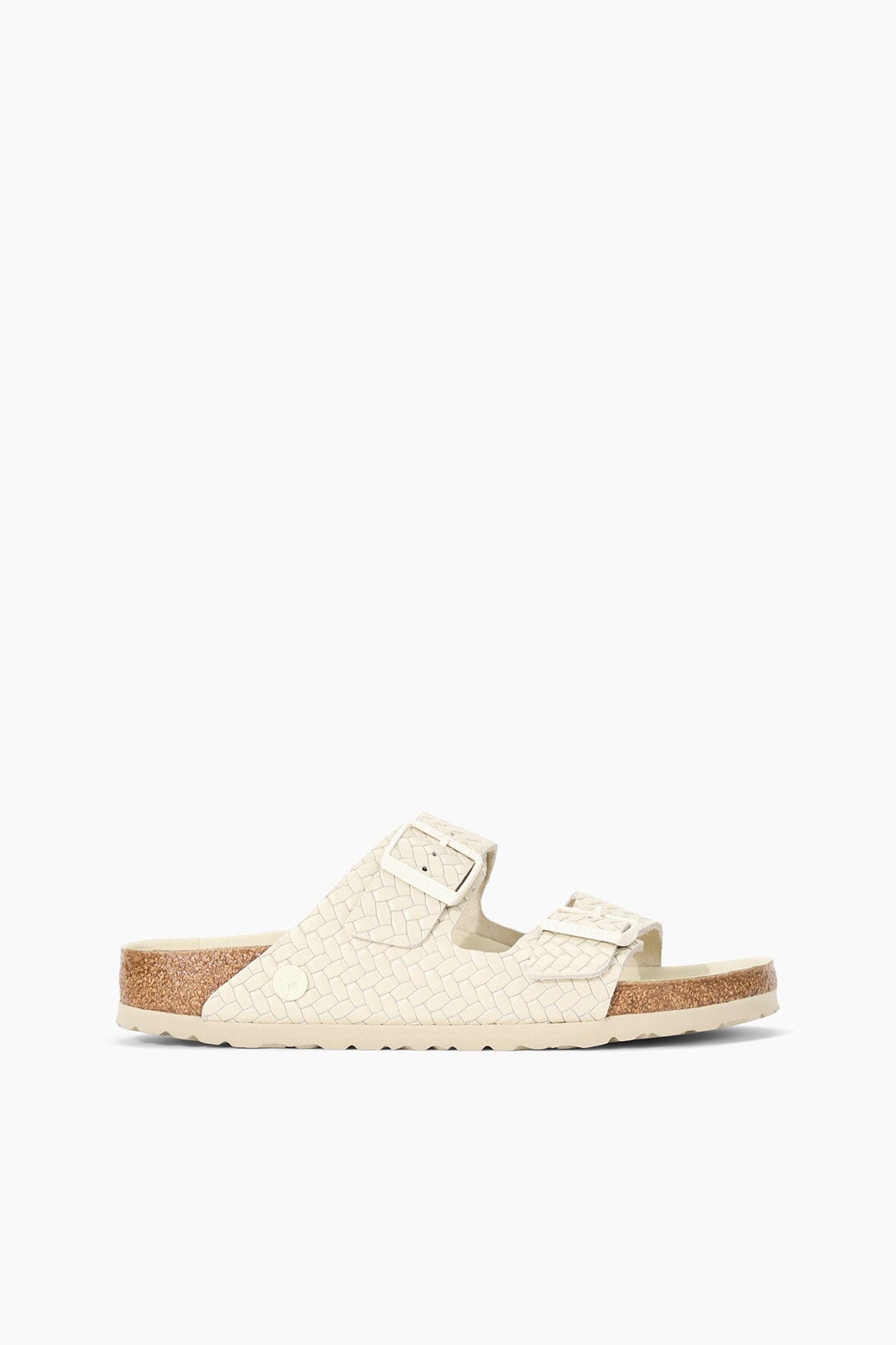Birkenstock Arizona Woven Leather Sandals | Ecru