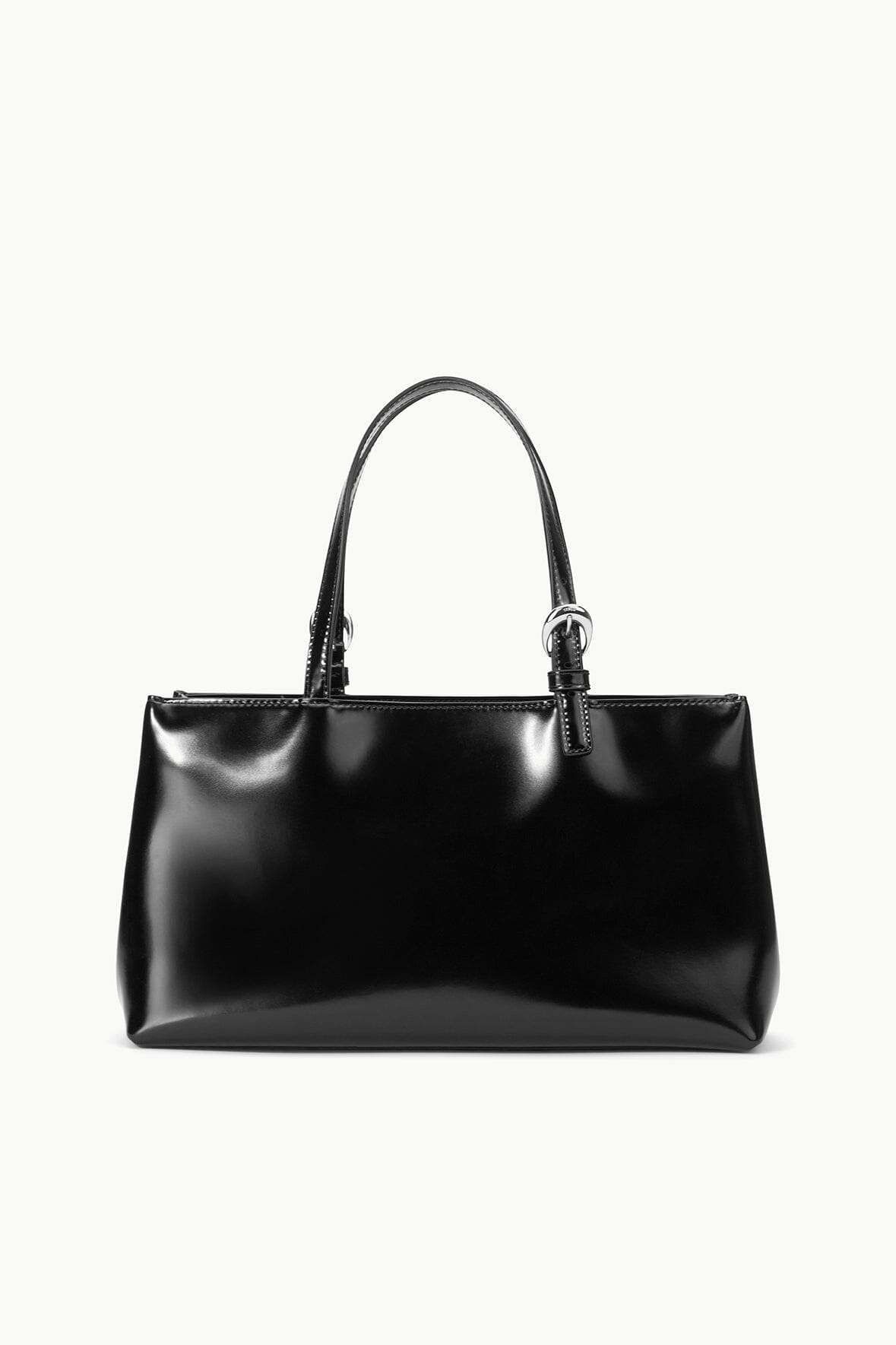 Black Handbag with Moon Buckle & Adjustable Handles | Brando