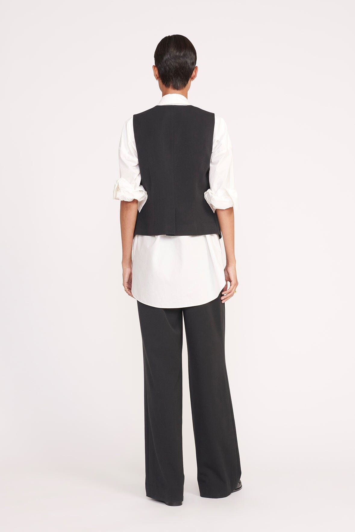 Men's Black Layering Vest for Suits | Brett Vest