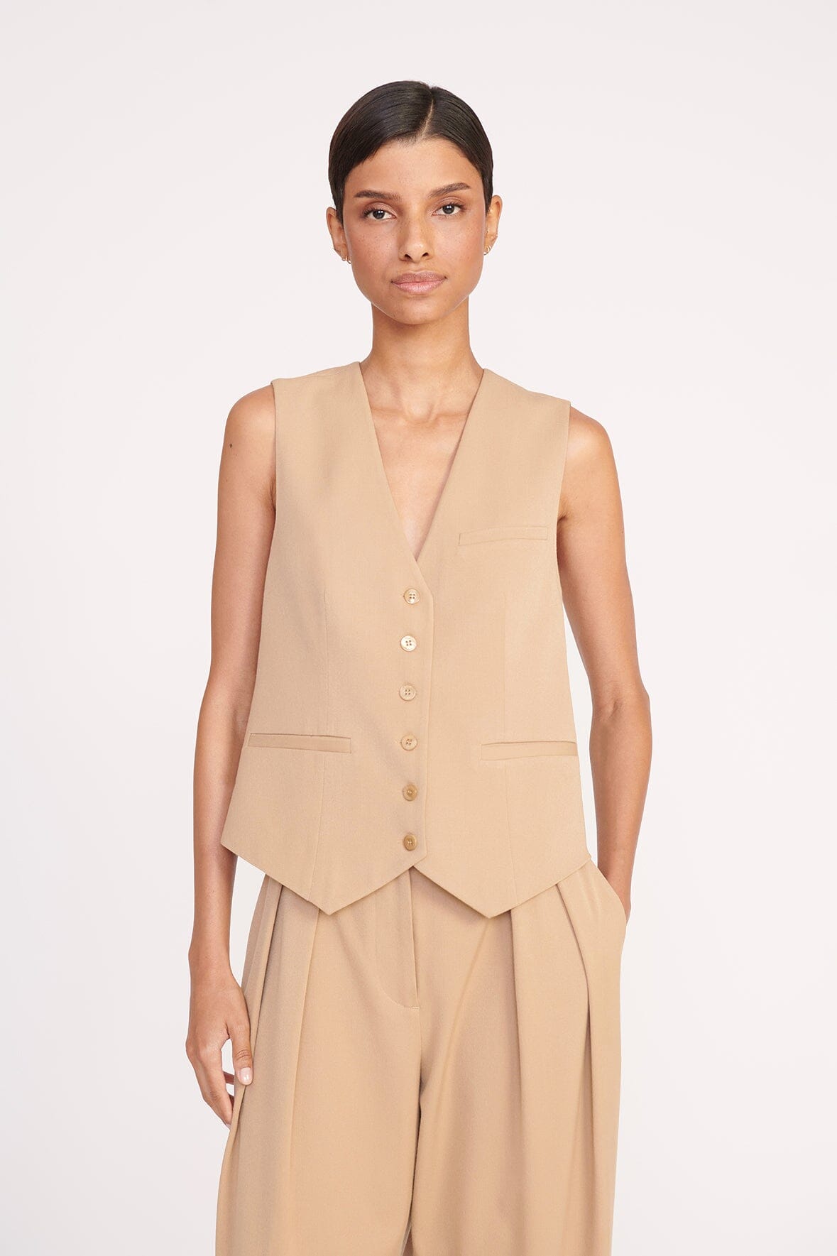 Men's Camel Vest for Layering & Tailored Looks | Brett