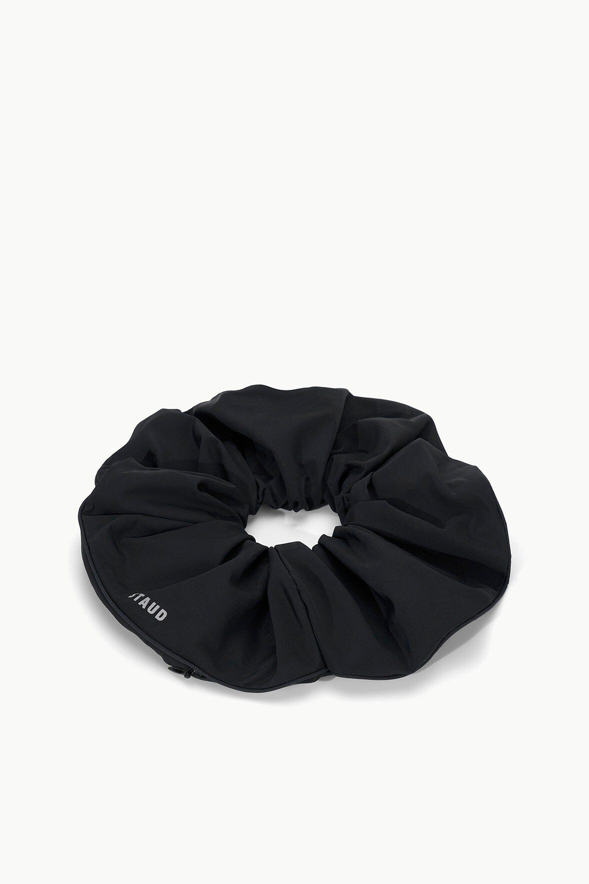 Oversized Nylon Scrunchie with Hidden Pocket | Gorge Black