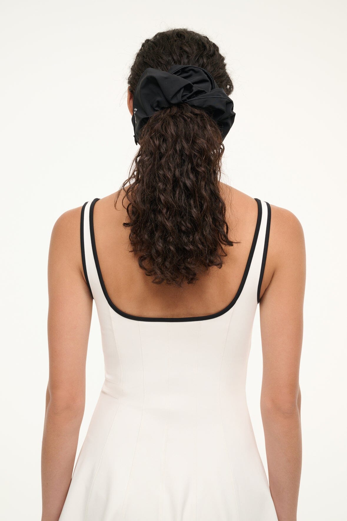 Oversized Nylon Scrunchie with Hidden Pocket | Gorge Black