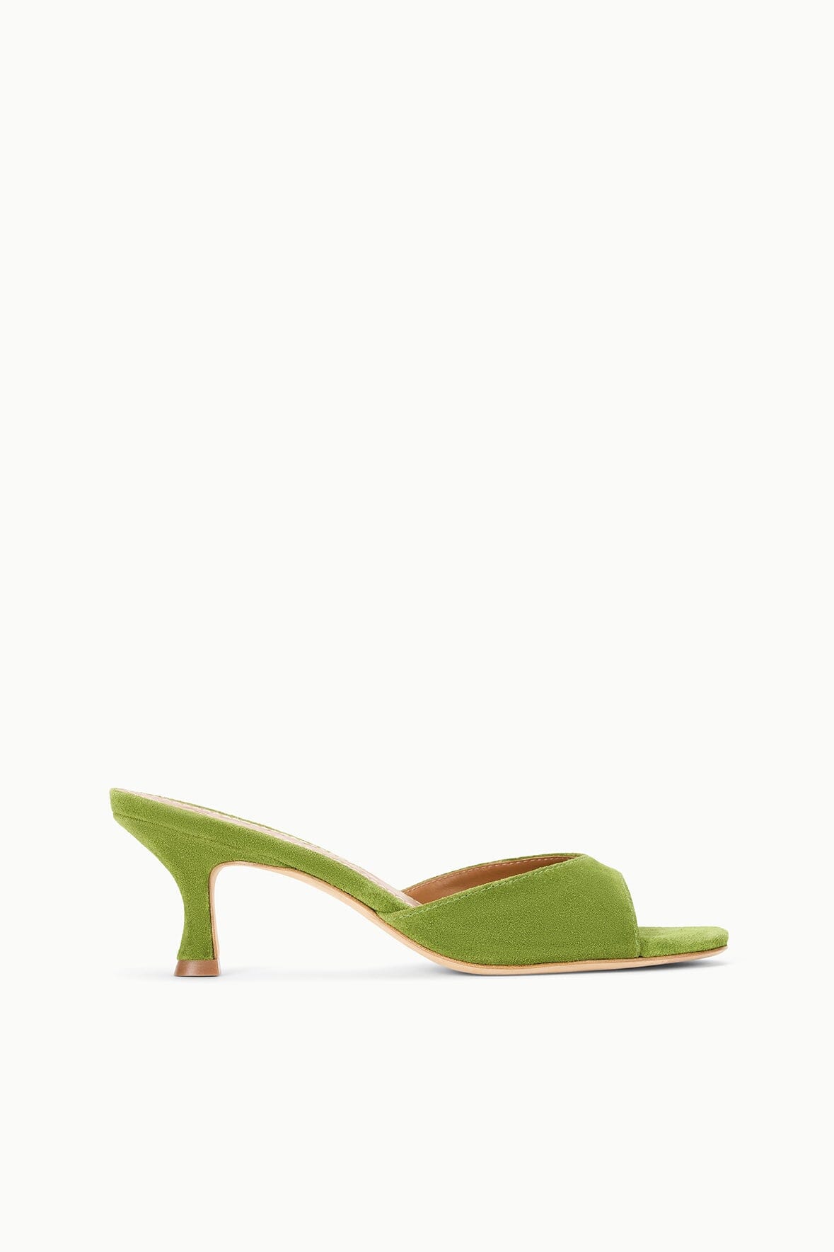 Kitten Heel Mule with Suede Upper | Brigitte Meadow