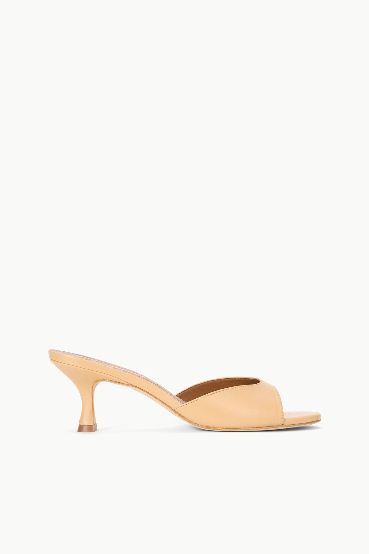 Kitten Heel Mule in Nappa Leather | Brigitte by Porcini