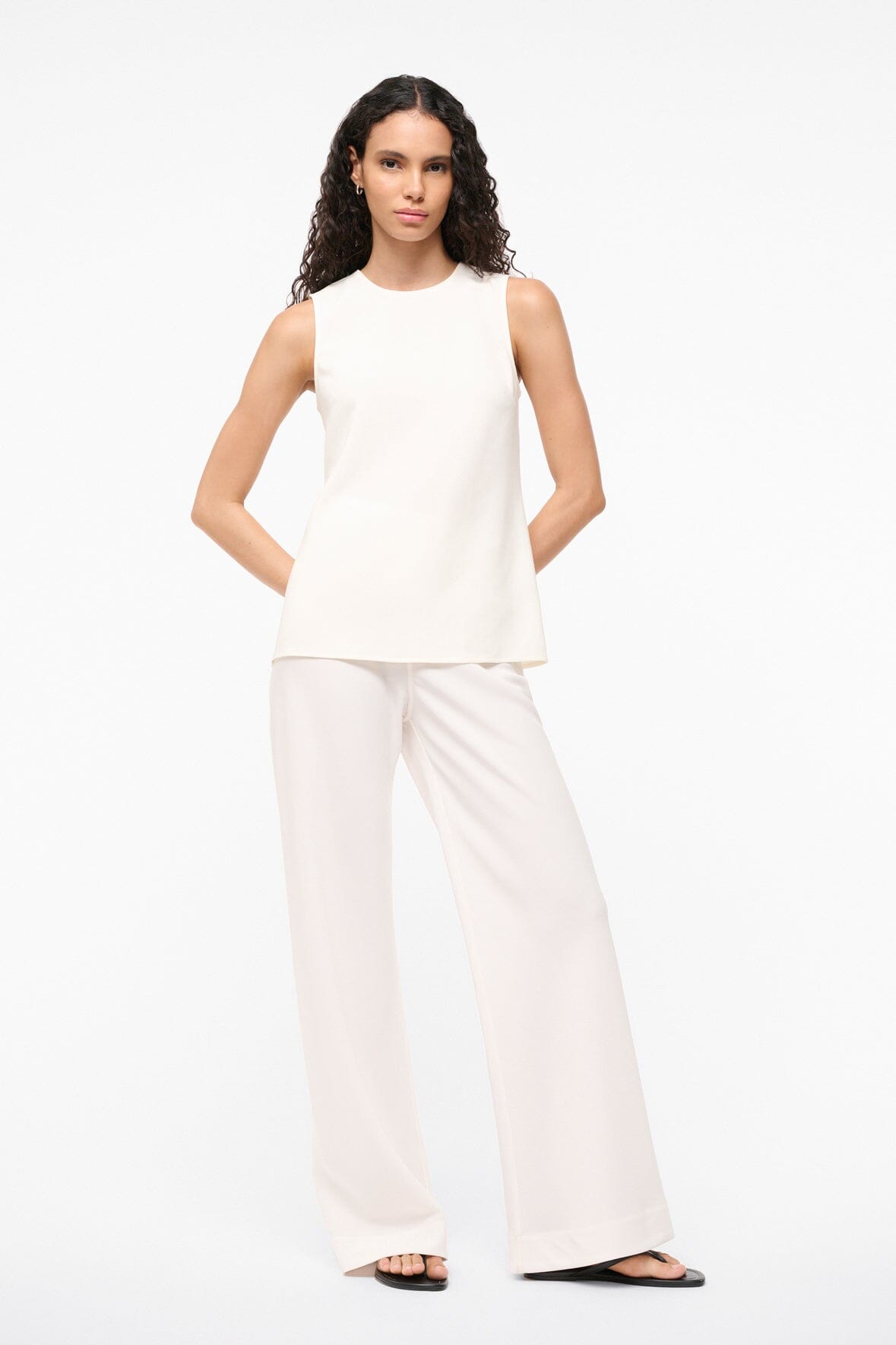 Chic Ivory Shift Tank Top | Bronte