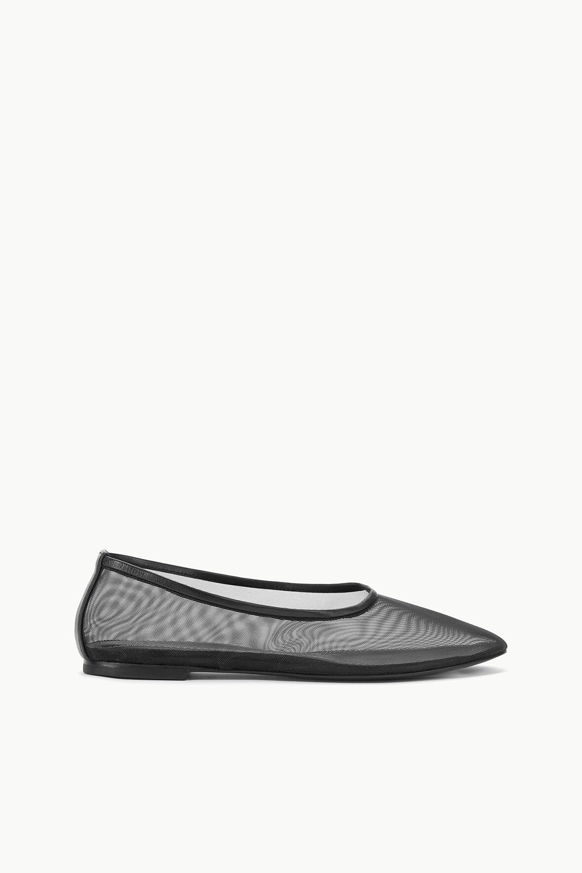 Breathable Mesh Ballet Flats for Women | Alba Black