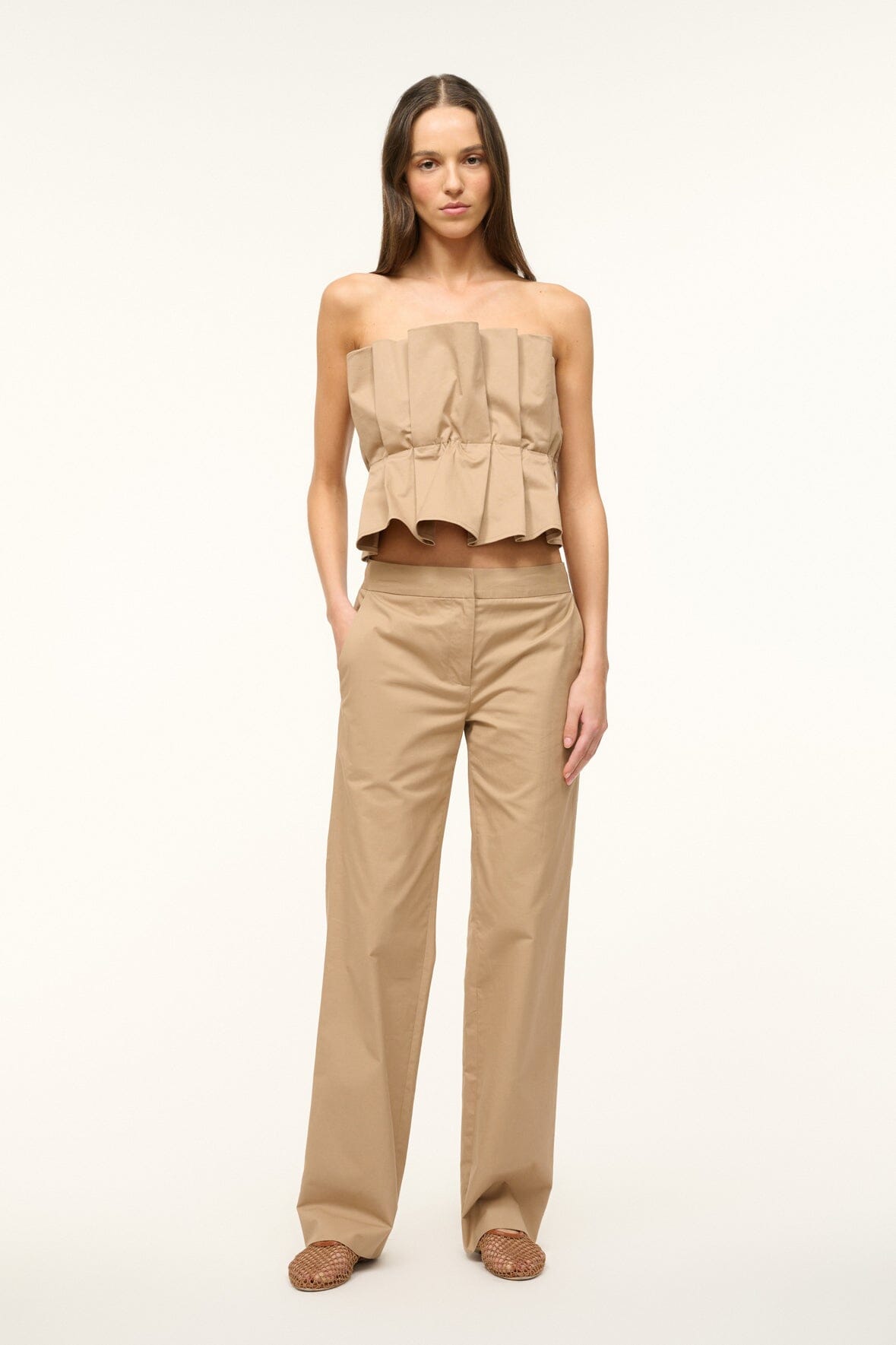 Low Rise Tapered Chino Pants for Men | Chandler Pant Khaki