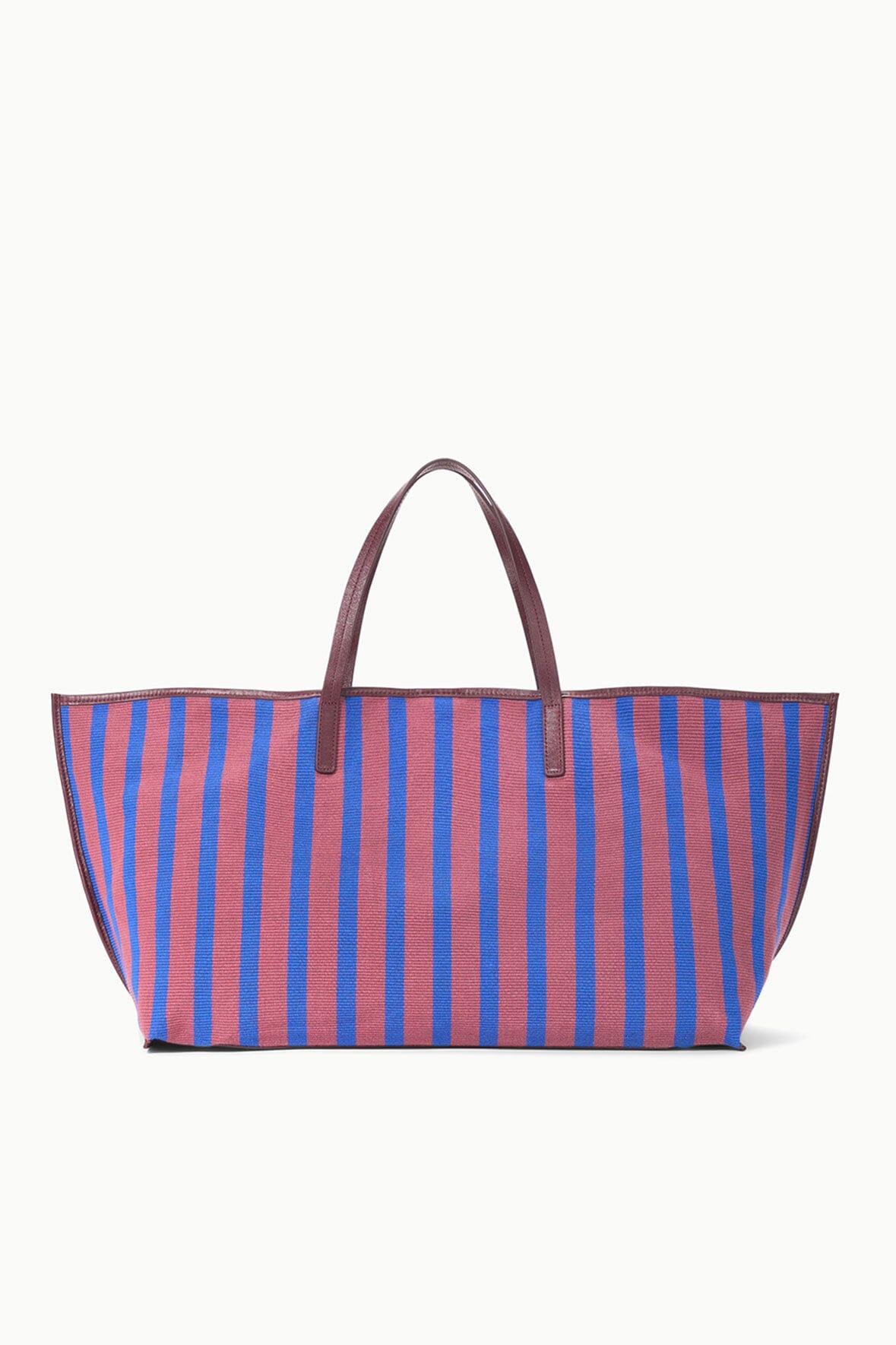 Large Mesh Tote Bag with Removable Leather Pouch | Christos Atlas Stripe