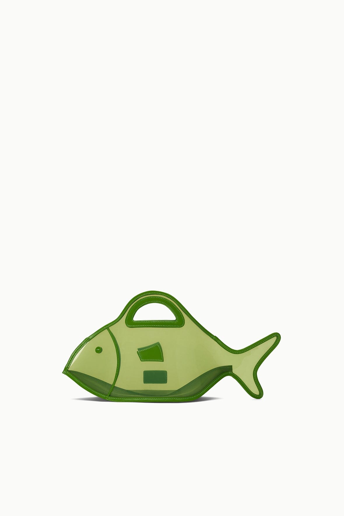 PVC Fish Bag with Leather Trim & Zip Pocket | Cleo Meadow