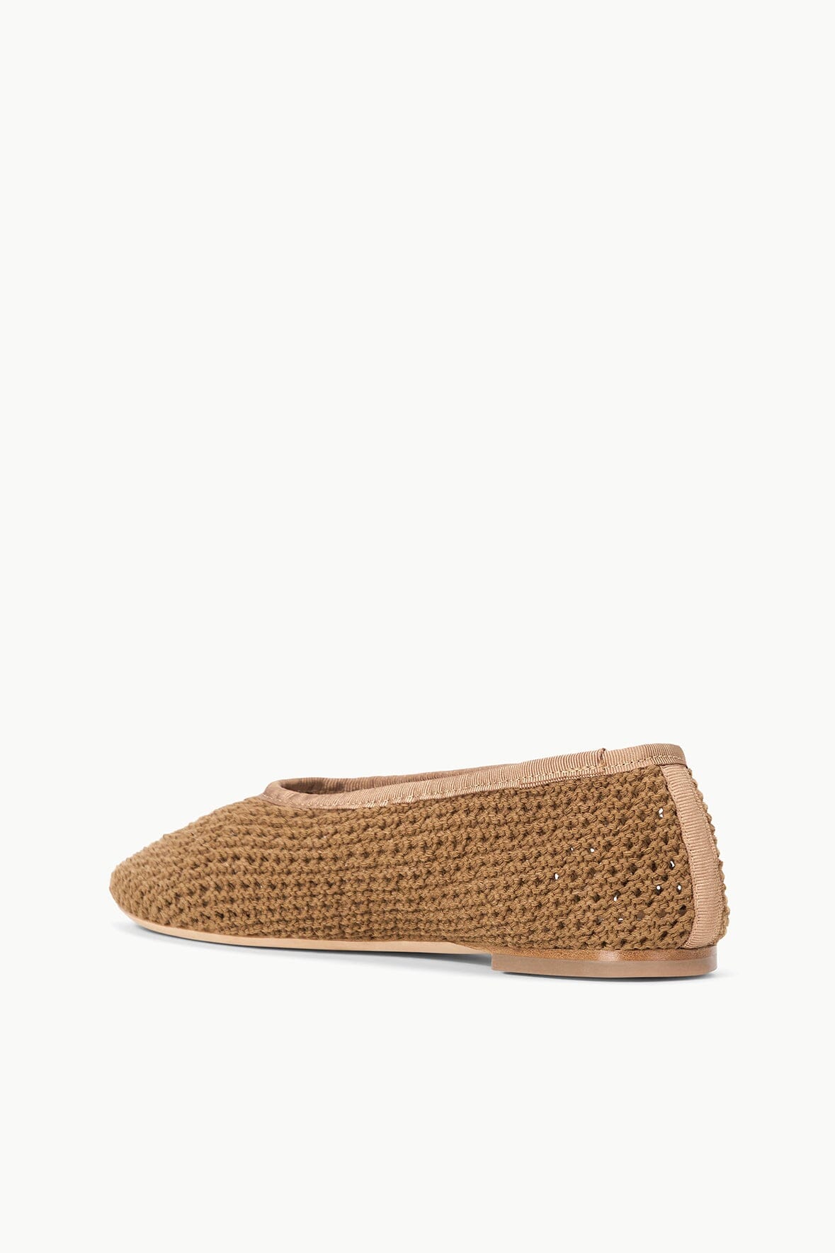 Camel Crochet Ballet Flats for Women | Alba