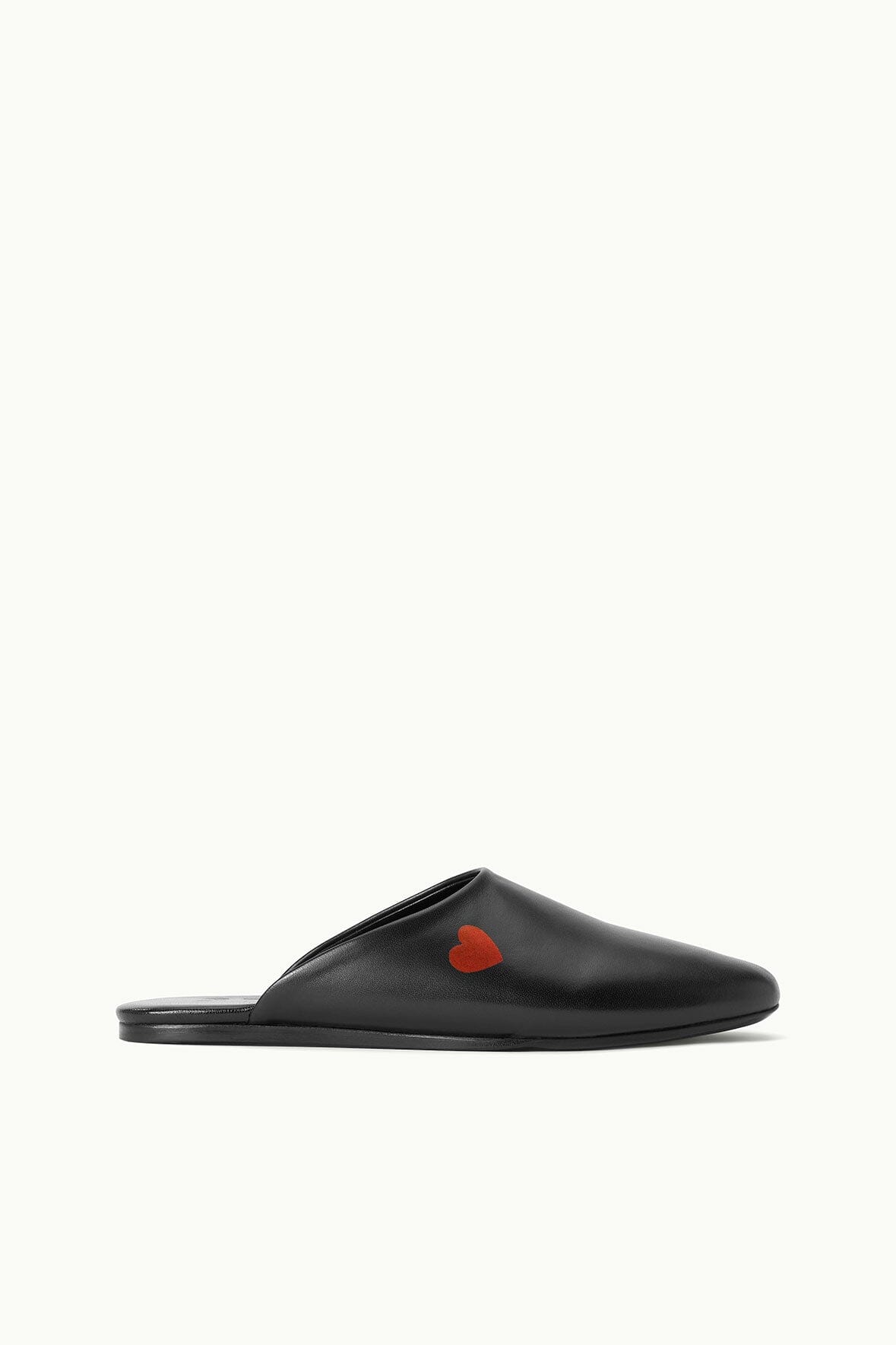 Custom Leather Abby Slippers | Black Nappa Slip-On