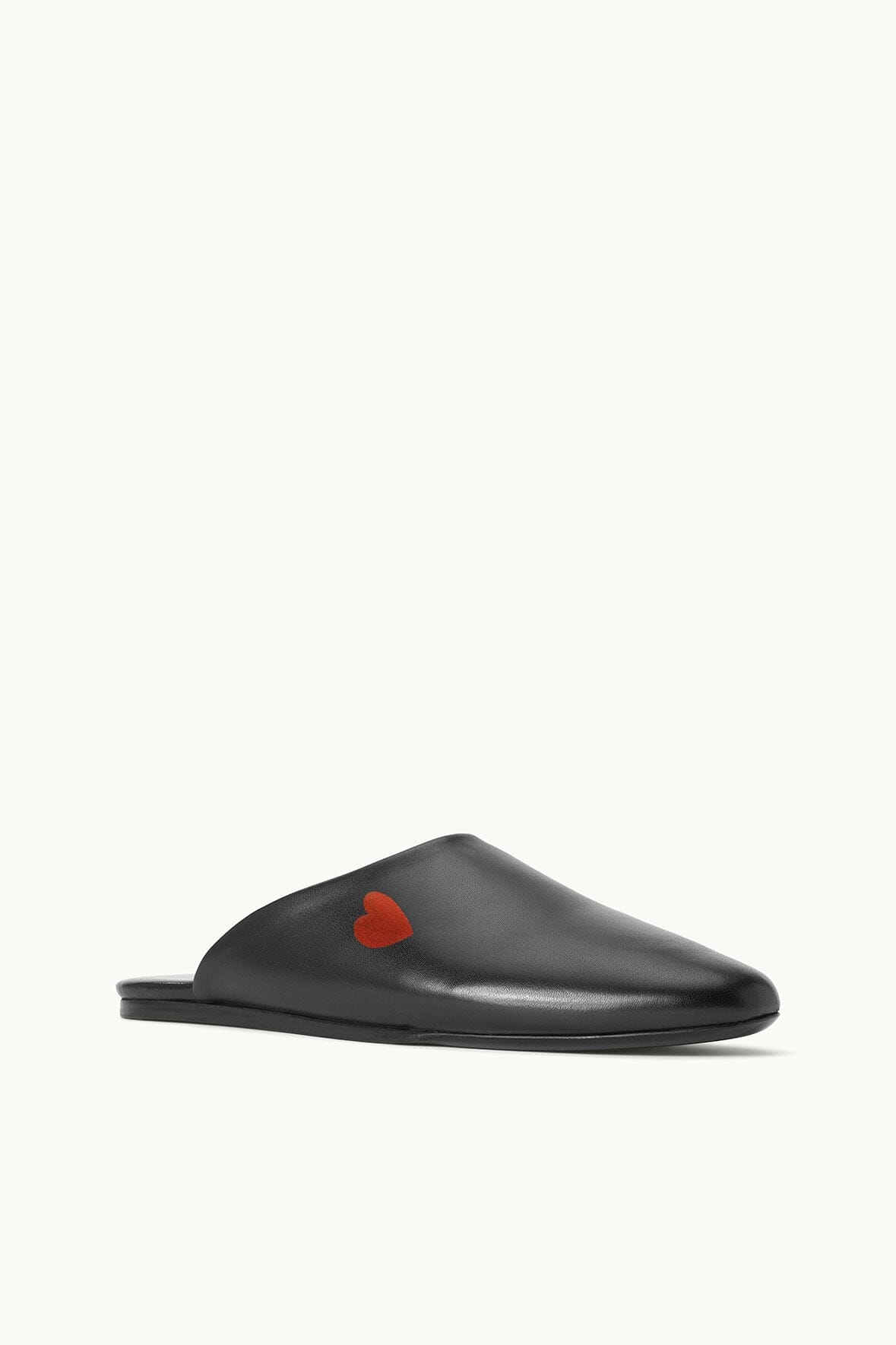 Custom Leather Abby Slippers | Black Nappa Slip-On