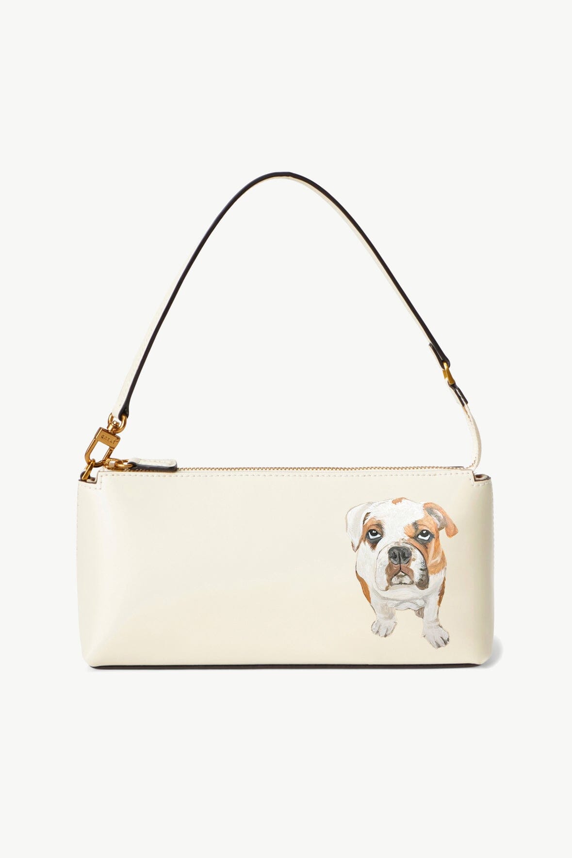 Custom Cream Kaia Bag with Suede Lining & Gold Hardware | STAU.D