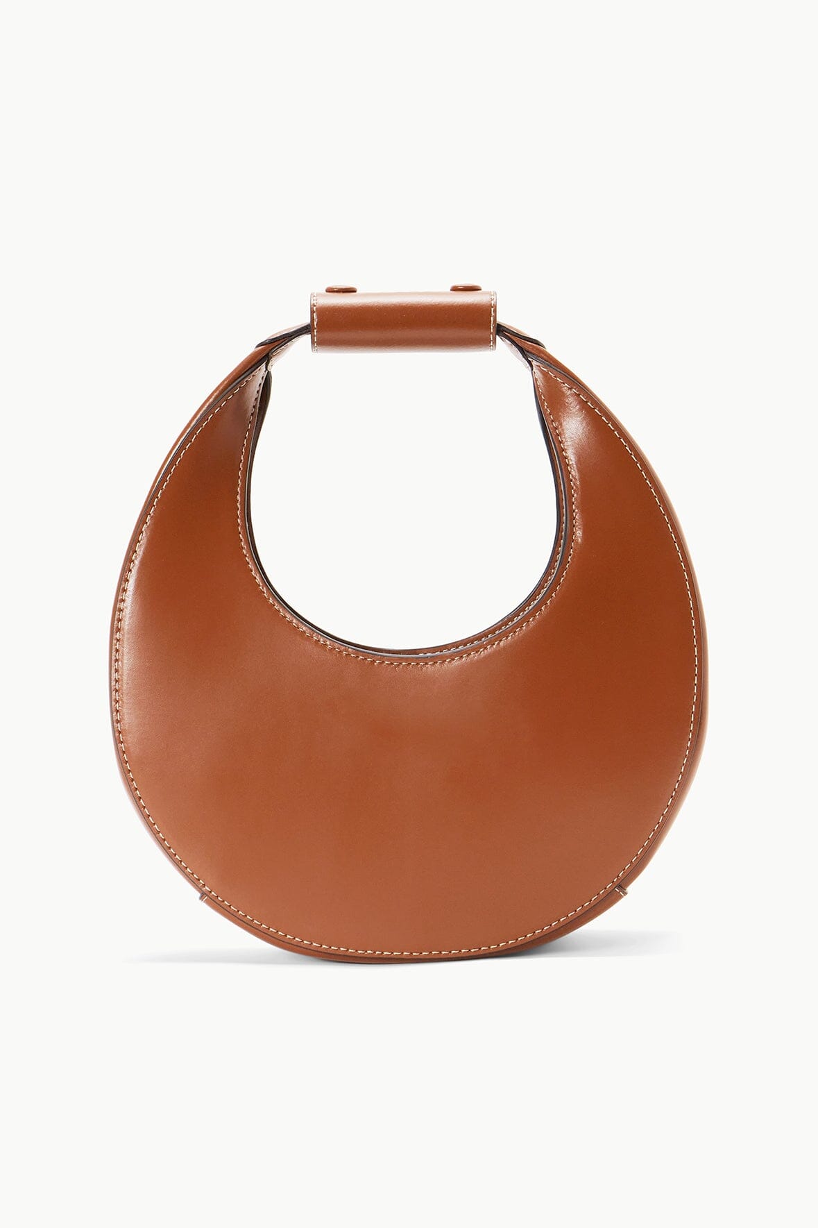 Custom Mini Moon Bag with Zipper & Suede Lining | Tan