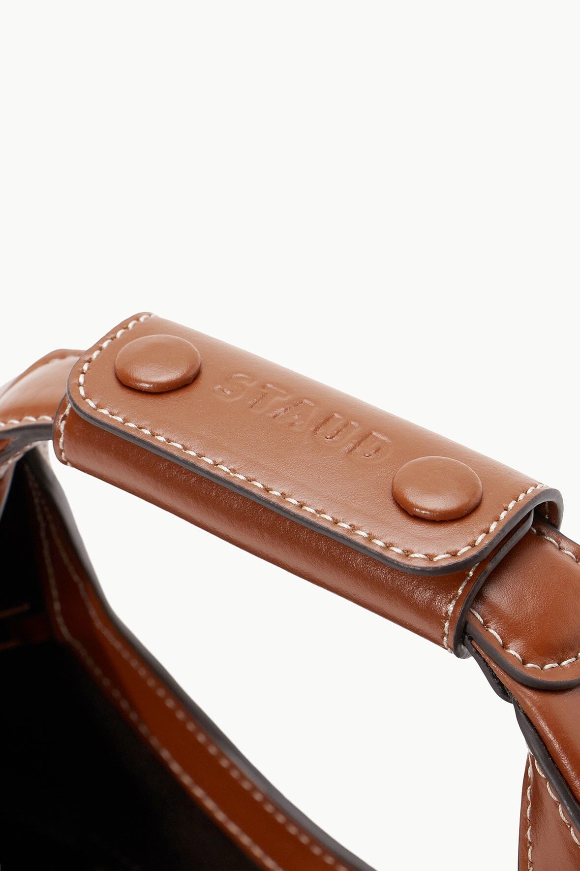 Custom Mini Moon Bag with Zipper & Suede Lining | Tan